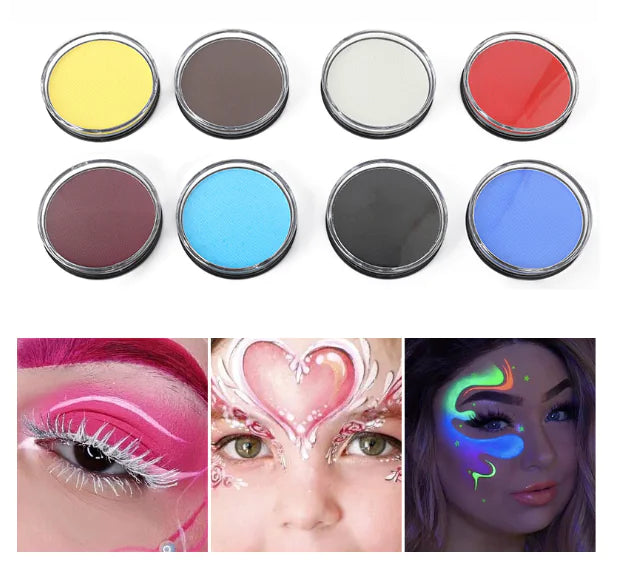 Water Activated Face and Body Paint for Performance