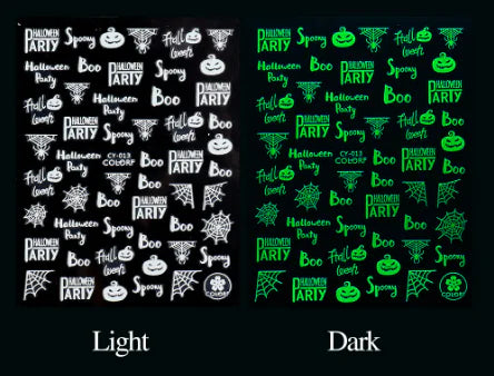 Luminous Halloween Nail Stickers