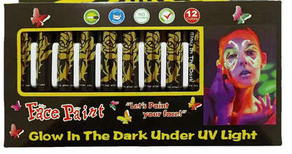 6-Color Washable Crayon Set for Halloween Face Paint