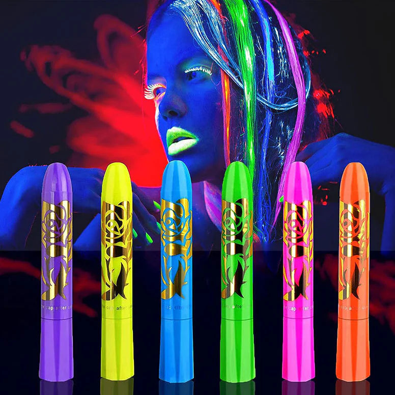6-Color Washable Crayon Set for Halloween Face Paint