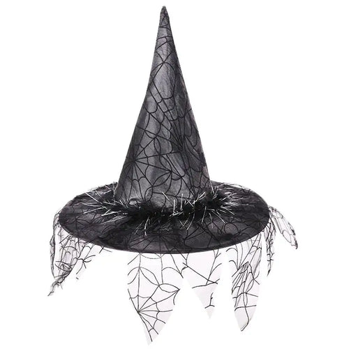 Halloween Witch Hat Mesh Decoration Props